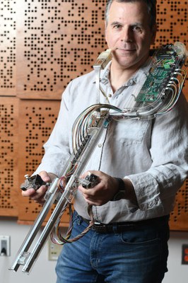 Tomas with instrument