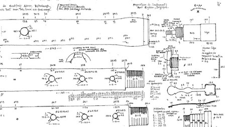 Jean-François Beaudin — Making drawings of early (ancient) woodwinds