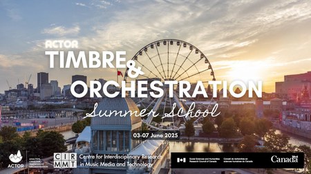ACTOR timbre and orchestration summer school 2025