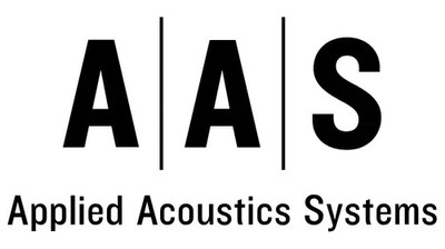 Logo d'Applied Acoustics Systems (blanc)